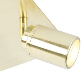 Modern fürdőszoba spotlámpa sárgaréz négyzet 3-lámpás IP44 - Ducha