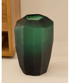 Petróleum színű üveg váza (magasság 45 cm) Geonix – Kave Home