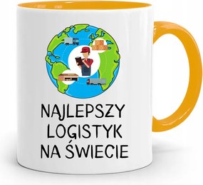 Logisztikai Bögre Sárga Születésnapi Ajándék fényképes nyomtatással