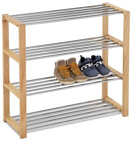 Depozit modern pentru pantofi din lemn natural 83168-14