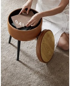 CORE bőr ülőke konyakszínű