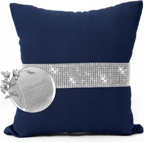 Cirkóniás díszpárnahuzat 40x40 Gyémánt hatású cirkónia kövekkel a nappaliba