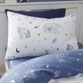 Egyszemélyes flanel gyerek ágyneműhuzat 135x200 cm Starlight Animals – Bianca