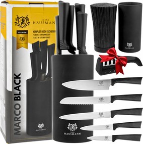 Kések Blokkban Konyhai Kés Szett 5DB-OS +késélező Állvány