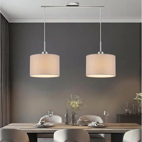 Eglo - LED csillár zsinóron TUNJA 2xE27/60W/230V bézs