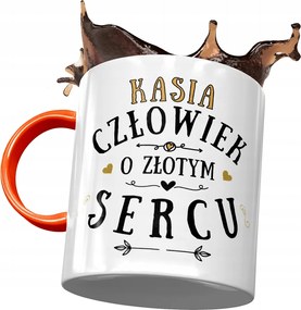 Narancssárga Bögre Katalin Feleség Ajándék Nyomtatott Fotóval