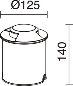 Novolux MARTINA 645B-L0207A-04 Kerti lámpa 2x7W/LED 67LM IP67