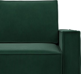 Lucca sarokkanapé, kordbársony, univerzális oldal, zöld