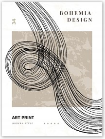 Boho bézs design Poszter 21x30cm kép #T21