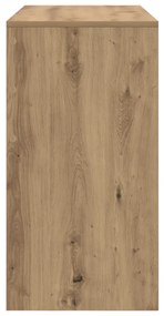 vidaXL Íróasztal Kézműves tölgy Szerelt fa 100 x 40 x 76 cm Íróasztal