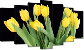 Vászonkép 140x80 Sárga tulipánok
