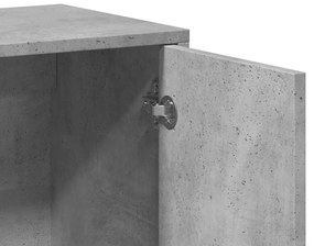 2 db betonszürke szerelt fa tálalószekrény 60 x 31 x 70 cm