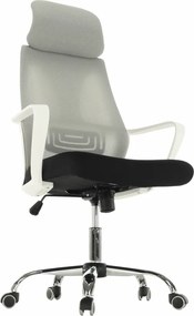 Irodai szék, szürke/fekete/fehér, TAXIS