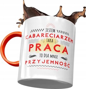 Narancssárga bögre kabaréművésznek Ilyen Munka Nyomtatott Fotóval