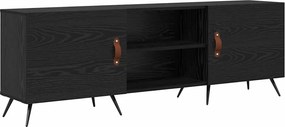 vidaXL TV szekrény Musta tammi 150 x 30 x 50 cm Faanyag