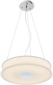 RENDL ASTERI závěsná satinované sklo/chrom 230V 2GX13 40W