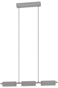 Eglo 99819 - LED Dimmelhető csillár zsinóron ROVIRA 3xLED/6,7W/230V ezüst