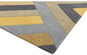 Big Zig szürke-sárga szőnyeg, 160 x 230 cm - Asiatic Carpets