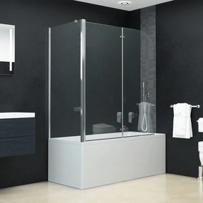 vidaXL ESG zuhanykabin kétszeresen összecsukható ajtóval 120x68x130 cm