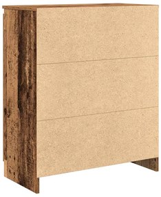 antik fa szerelt fa tálalószekrény fiókos 71x35x84 cm