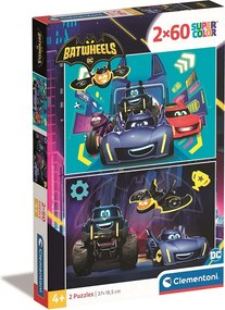 Batman Batwheels 2x60 db-os puzzle Clementoni