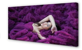 Canvas képek női lila 100x50 cm