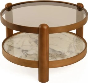 Golf 100 - Walnut, White Marble