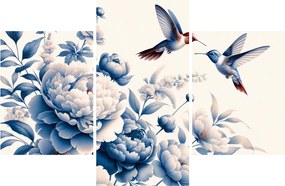 Kép - Kolibrik a virág felett (90x60 cm)