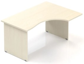 Visio ergonomikus asztal 140 x 100 cm, jobb, juhar
