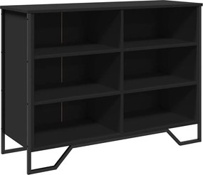 vidaXL fekete szerelt fa tálalószekrény 101 x 35,5 x 74,5 cm