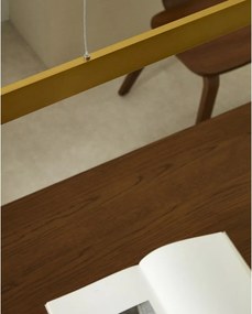 Aranyszínű LED függőlámpa fém búrával Boadella – Kave Home