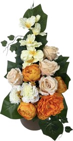 Csokor Nád Kompozíció Sír Temető Művirágok