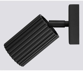 Fekete spotlámpa 8x16 cm Gleam – Sollux