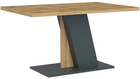 BRISTOL Étkezőasztal Tölgy/Fekete Színben 138 cm