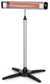 Blumfeldt Dark Wave, infravörös hősugárzó, 2000 W, aranyozott széncső, IP65, alumínium