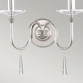 Elstead Lighting FINSBURY PARK FP2-POL-NICKEL Fali lámpa 2x60W/E14