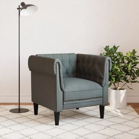sötétszürke szövet Chesterfield kanapé