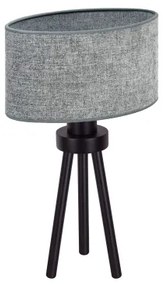 Duolla - Asztali lámpa OVAL 1xE27/15W/230V átm. 30 cm szürke