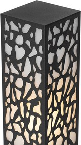 Modern kültéri oszloplámpa fekete 60 cm IP44 - Nicole