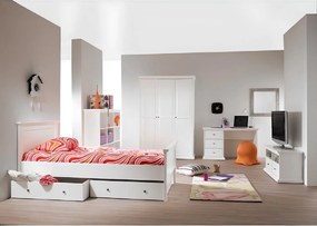 PC asztal, fehér, PARIS 77821