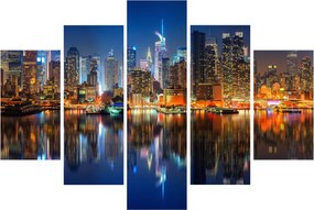 Manhattan képe éjjel (150x105 cm)