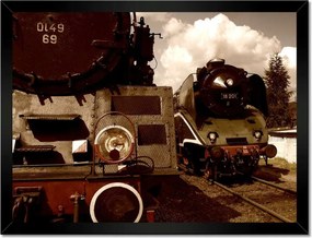 Poszterek keretben 40x30 Gőzmozdonyok Ol49-69 és 18-201