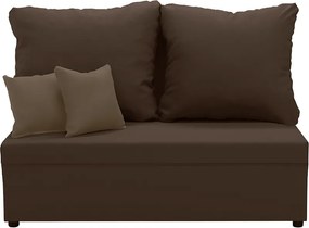 TOMI2 Kétszemélyes kinyitható kanapé Sötétbarna/világosbarna