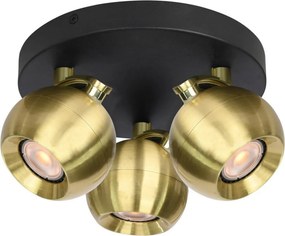 Italux Lafin SPL-45379-3R-BK-GD Spotlámpa 3x10W/GU10 IP20