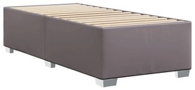 szürke műbőr ágykeret 80 x 200 cm