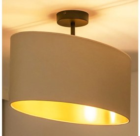 Duolla - Felületre szerelhető csillár OVAL VEGAN 1xE27/15W/230V krémes