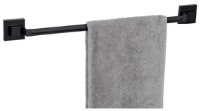 WENKO 71445800 - VACUUM-LOC QUADRO ED törölközőtartó rúd, 60,5x6 cm, fekete