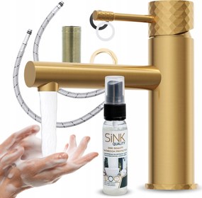 Fürdőszobai csaptelep mosdó csaptelep Álló pultra szerelhető alacsony fekete Impre 30