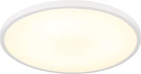 Globo 41566-20W Mennyezeti lámpa, matt fehér műanyag, felfelé is világít "háttérvilágítás", ø: 300mm, M: 35mm, tartozék: LED 20W 230V, 2400lm forrás, 1000lm kimenet, 4000K