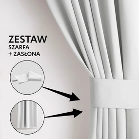 Fehér sötétítő termo függöny 140x270 cm Pleat – Restilo